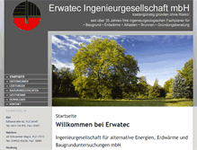 Tablet Screenshot of erwatec.de